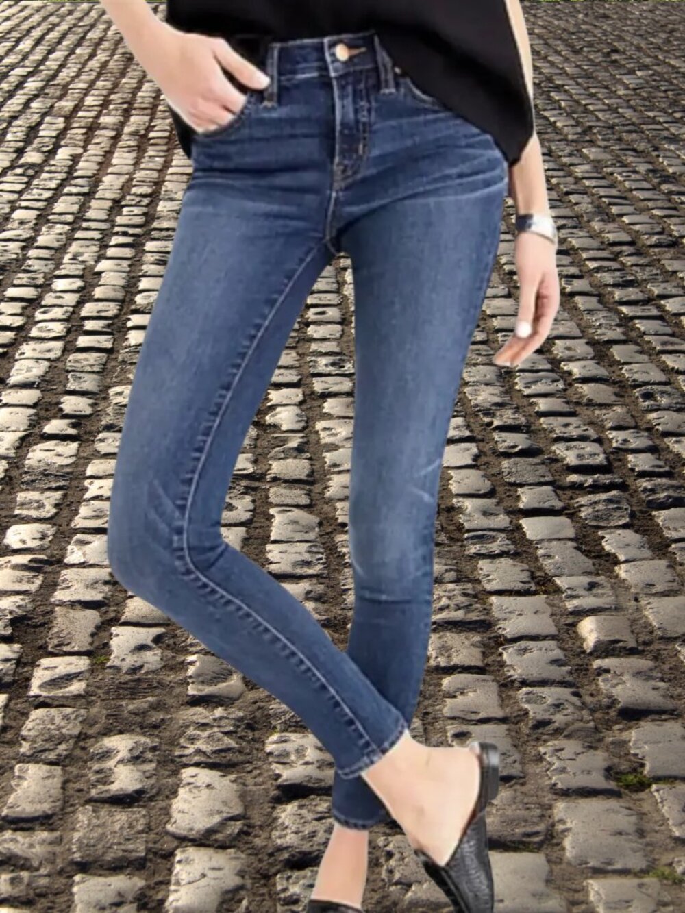J. Crew Toothpick Ankle Blue Denim Skinny Jeans. Sz 28